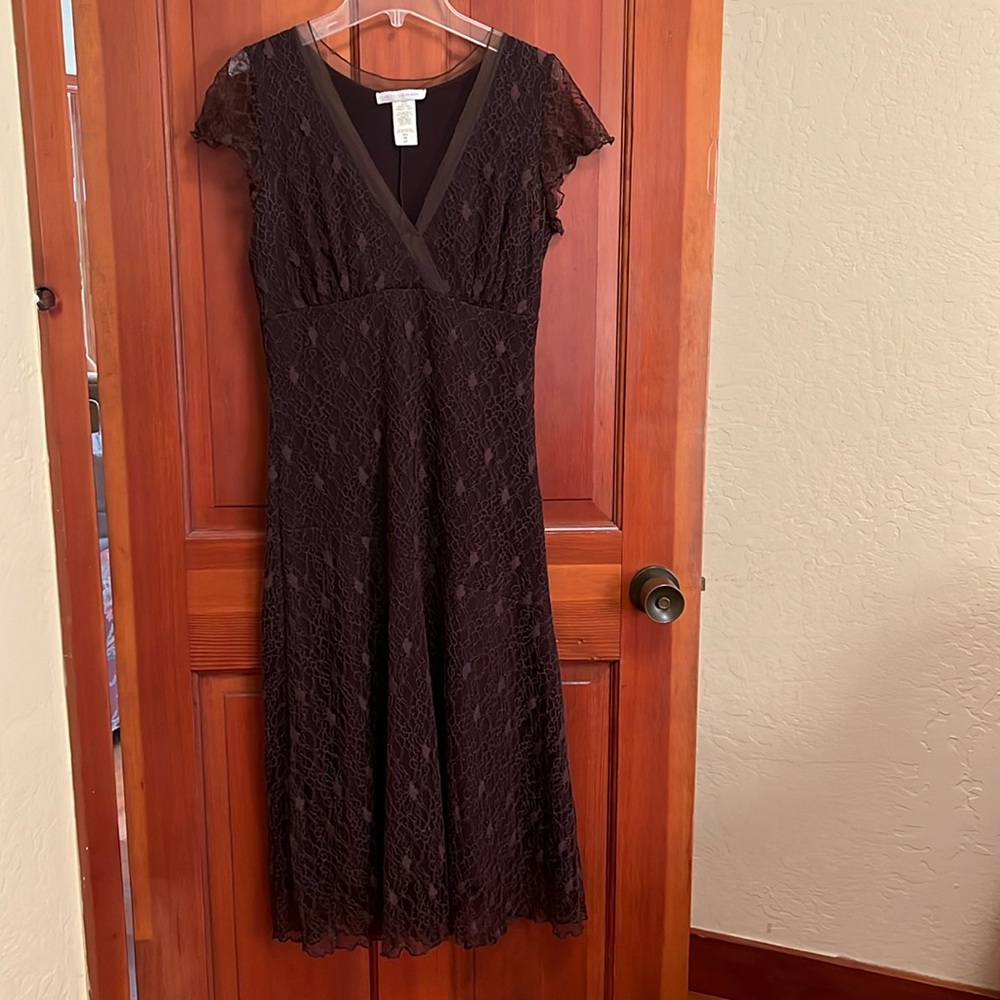 Papillon Blanc maxi lace dress. Lined.